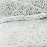 Aqua-Textil Soffice coperta coccolosa 150 X 200 cm Grigio Bianco Melange Coperta TV in peluche Copriletto Sherpa Fleece Oeko-Tex Ottawa Letti e coperte Besuche den aqua-textil-Store
