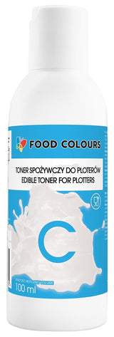 Set coloranti alimentari con inchiostri alimentari per plotter 6 x 100 ml | Ciano chiaro | Ciano | Magenta chiaro | | Magenta | Giallo | Nero | Stampa commestibile, stampa su carta wafer, topping decorativo per torte