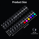 240 Stück Nagel Display Punkt Farbpunkte,Nail Art Display trasparente,Nagellack Displays Rund Für Nagelstudio und Anfänger,Diy Nail Art Nagelstudios