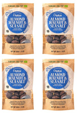 Set di 4 bocconcini biologici - Mandorle alla cannella/Mandorle alla cannella in cioccolato fondente belga/Senza zuccheri aggiunti, senza dolcificanti/VEGAN e COMMERCIO EQUO / 4 x 85 g