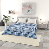 Biancheria da letto italiana trapunta basic estiva, microfibra stampata, 250X240Cm, piumini e trapunte a cerchio Naty Shop Dye 250X240Cm