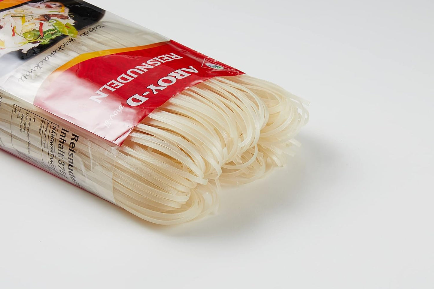 Aroy-D Spaghetti di Riso Senza Glutine Confezioni da 3 mm (1 Confezione x 375 g)