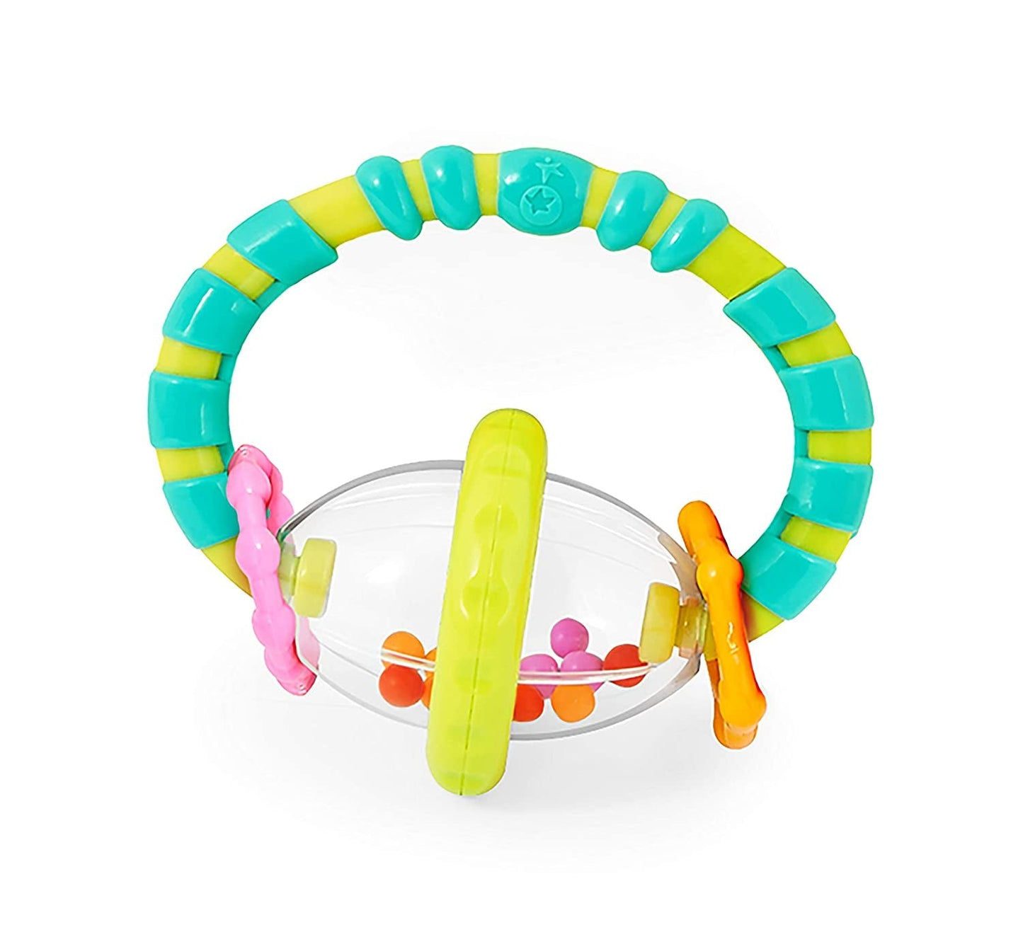 Bright Starts Little Shakers Set regalo da 6 pezzi - Sonagli e dentini per bambini Senza BPA Facile da catturare Unisex Neonato+