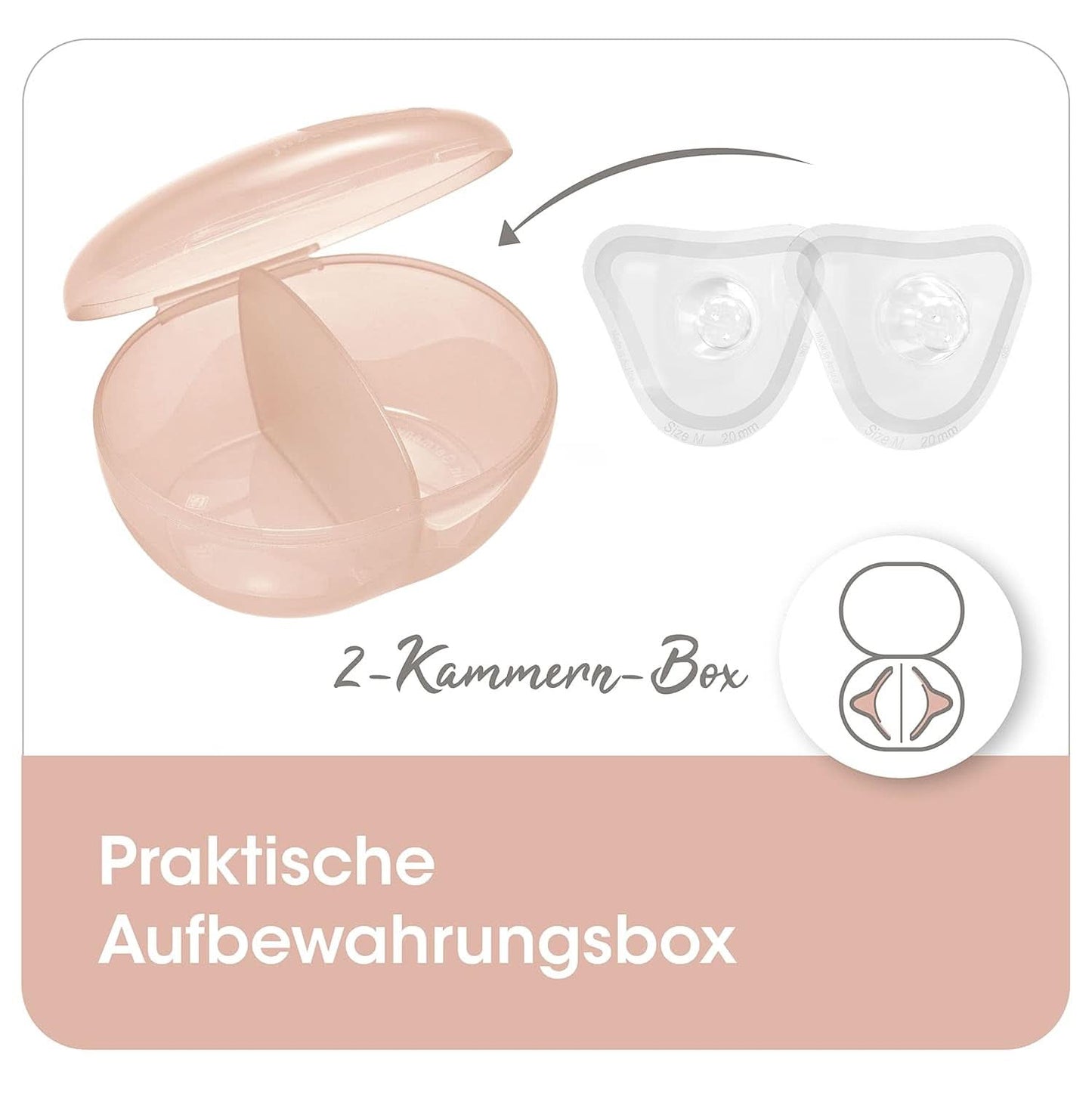 Paracapezzoli Nip® First Moments, 2 pezzi Accessori Alimentazione e Allattamento Bebe Naty Shop