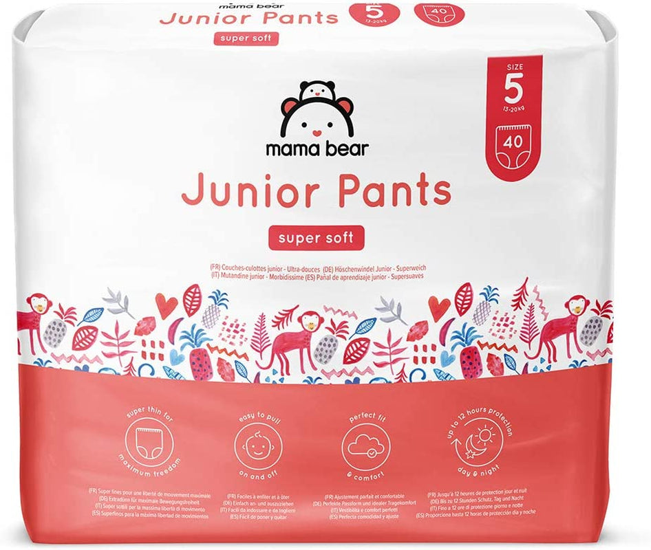 Marchio Amazon: Mama Bear Pannolini Pull-Up XXL, taglia 6 (18-30 kg), 72 pezzi (2 confezioni da 36)