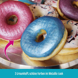 DECOCINO Polvere colorante pastello metallizzata (3X2G) - Blu, Lilla e Rosa - Colorante alimentare in polvere - Polvere glitterata Adatta per fondente come decorazione di torte e decorazioni di torte!