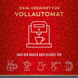 Vienna Melange - 500g di cereali integrali | Miscela classica di caffè viennese | Caffè aromatico ottenuto da chicchi 100% Arabica Ideale per macchine da caffè superautomatiche e macchine per espresso