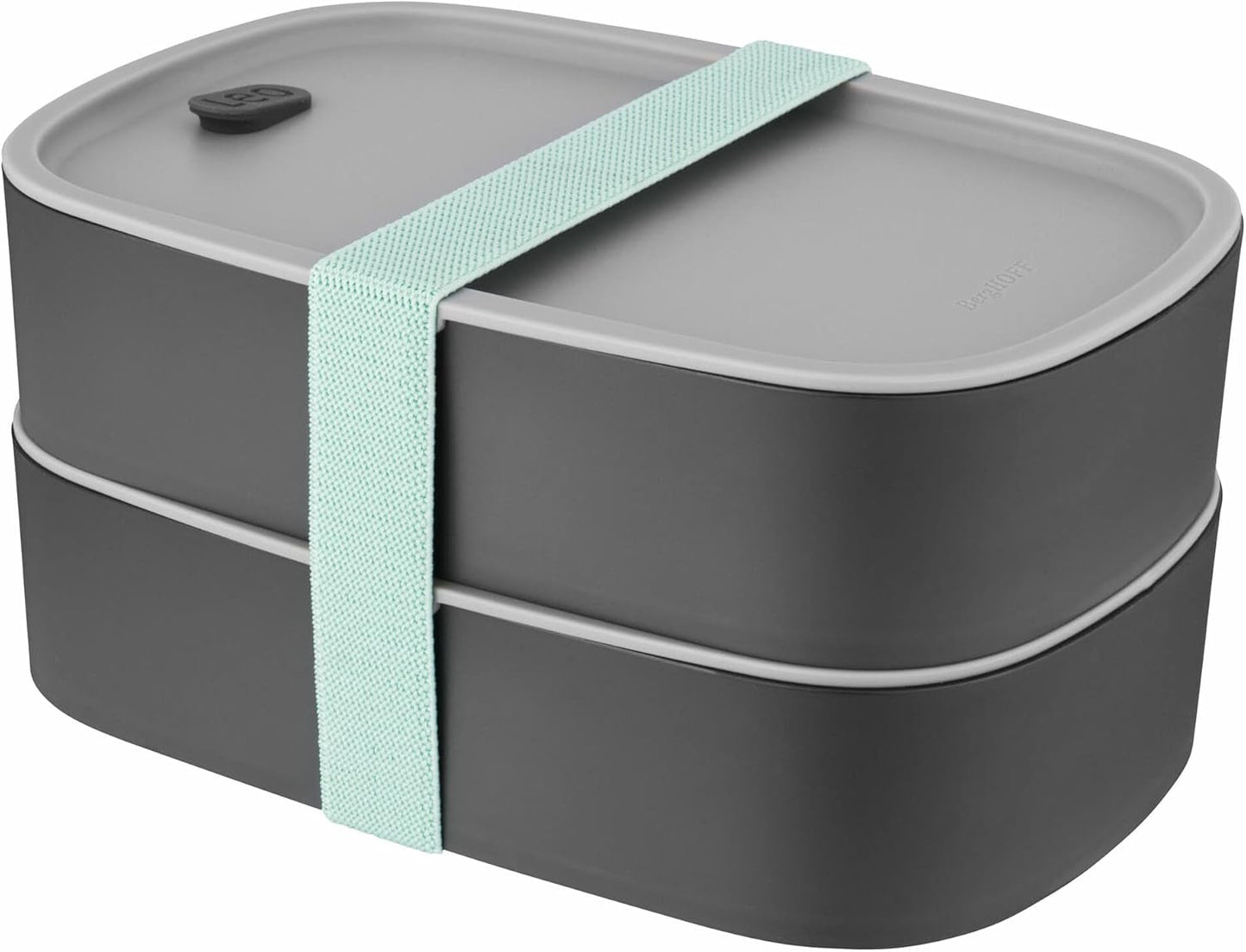 Bento box doppio BergHoff - Leo (set di contenitori per il pranzo 19x12,5x9 cm, due contenitori, resistente al microonde, chiusura ermetica, lavabile in lavastoviglie, ideale per snack/snack/insalata) 3950126 Contenitori per alimenti Naty Shop Classic