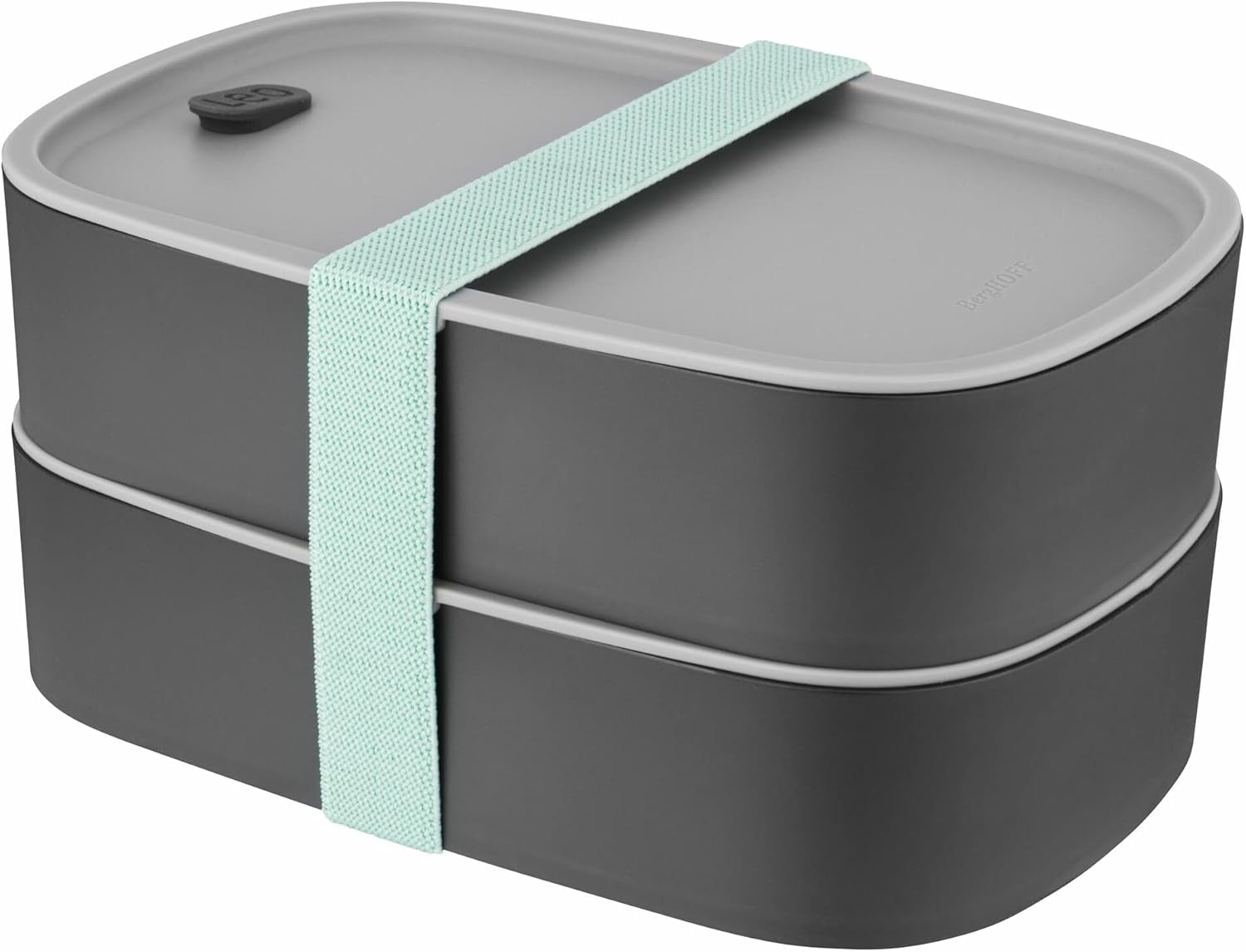 Bento box doppio BergHoff - Leo (set di contenitori per il pranzo 19x12,5x9 cm, due contenitori, resistente al microonde, chiusura ermetica, lavabile in lavastoviglie, ideale per snack/snack/insalata) 3950126 Contenitori per alimenti Naty Shop Classic