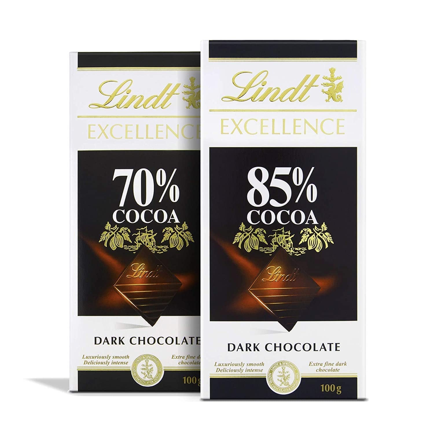 Cioccolata Lindt | Tavoletta EXCELLENCE Cacao 85% | 100 g| Cioccolato Extra Fondente | Tavoletta di cioccolato vegana