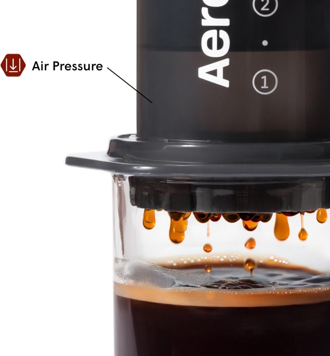 AeroPress Macchina per caffè ed espresso Originale, Caffettiera Portatile Livello Barista con Camera, Stantuffo e Filtri, Macchina per Caffè Rapido ed Espresso