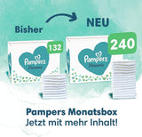 Set pannolini per bambini Harmonie misura 2 (4-8 kg, 240 pezzi) SCATOLA MENSILE e scatola di salviette umidificate Harmonie Aqua Baby 720 salviette (15 x 48), Baby Essentials