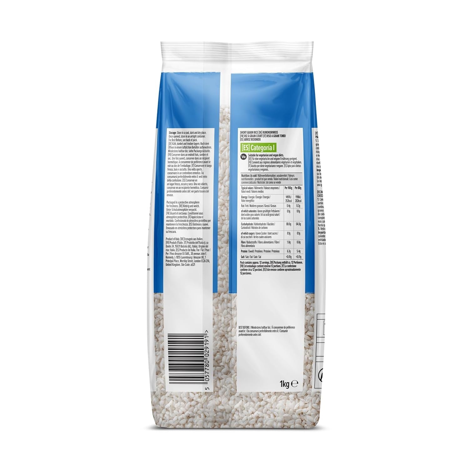 Riso a chicco corto dell'Amazzonia, 1 kg