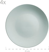 MÄSER Pastel Selection, Modernes Geschirr Set für 4 Personen, 16-teiliges Kombiservice aus Keramik, Steinzeug, Türkis-Grün