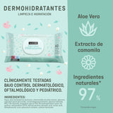Suavinex 14 Confezione da 60 salviette umidificate per neonati (840 salviette in totale), idratanti, adatte alla pelle atopica, ingredienti naturali al 95%
