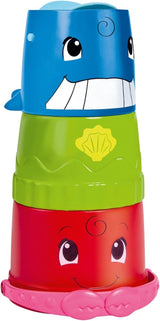 Simba 104010183 - Secchiello ABC con bicchiere impilabile, secchiello e bicchiere colorato con ruscello e ruota idraulica, 3 pezzi, 23 cm, da 12 mesi Baby Toys Naty Shop Titolo predefinito