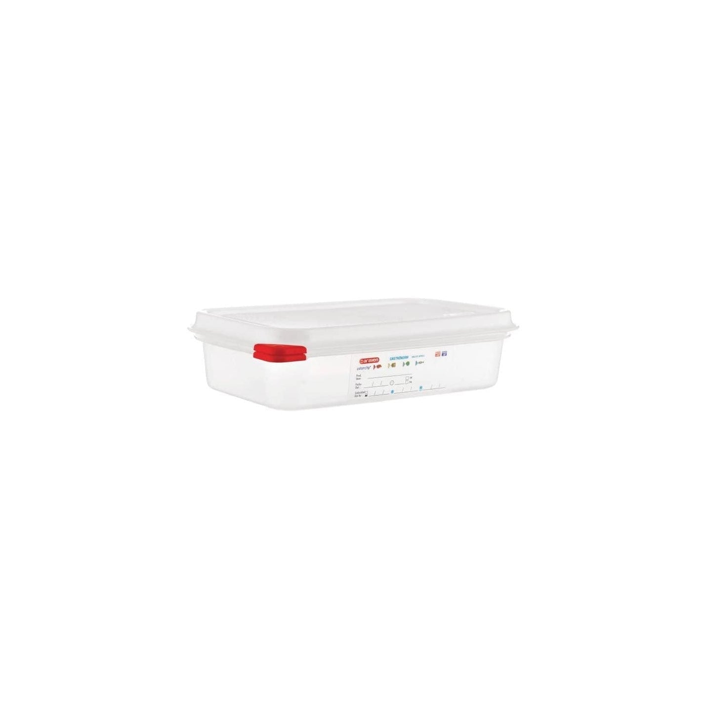 13351 PP Contenitore per alimenti GN con coperchio, 1,8 l, 65 mm (4 pezzi) Contenitori per alimenti Naty Shop 1.8Ltr