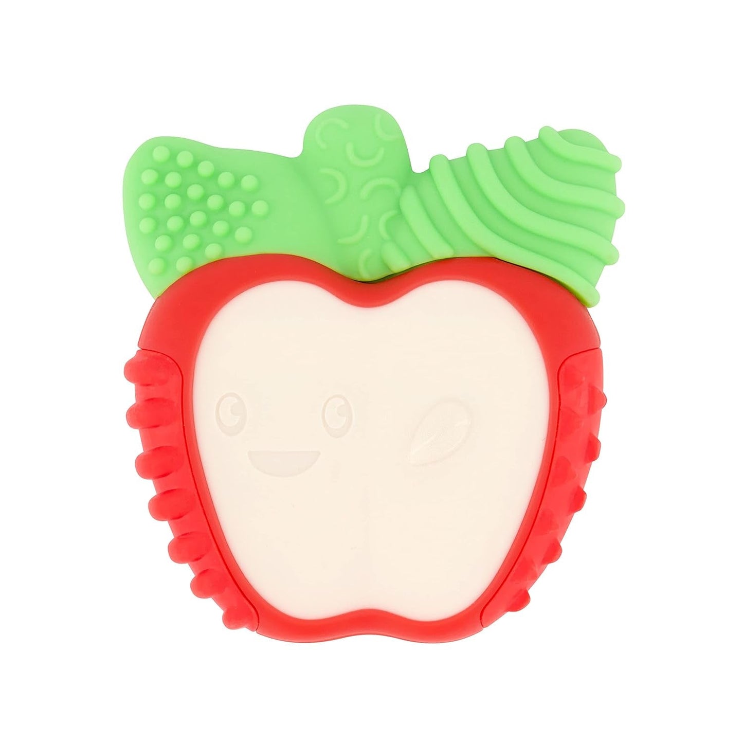 Infantino Lil' Nibbles, Massaggiagengive in silicone testurizzato, Giocattolo massaggiagengive per neonati senza BPA, Morbido, facile da tenere, Stimolazione sensoriale per neonati, Broccoli