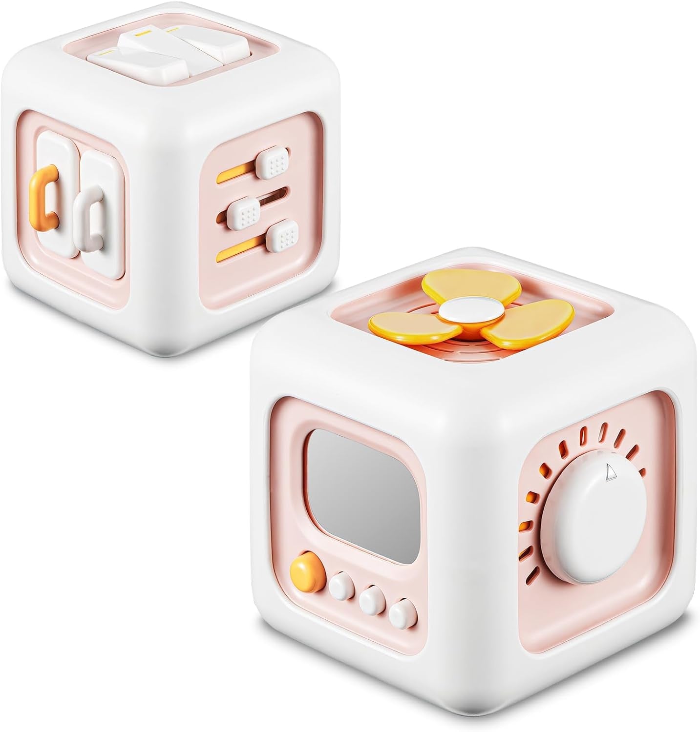 Giocattolo sensoriale per bambini da 1 a 3 anni | Giocattolo Montessori per bambini da 1 anno | Giocattolo da viaggio per bambini 12-18 mesi | Cubo di attività, regalo di compleanno o di Natale per bambini di 1 anno
