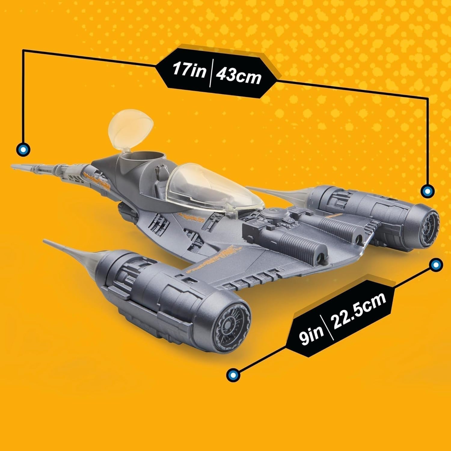 Star Wars Epic Hero Series N-1 Starfighter of the Mandalorian, grandi action figure e fantastici accessori per manovre emozionanti, emozionanti action figure regalo Naty Shop