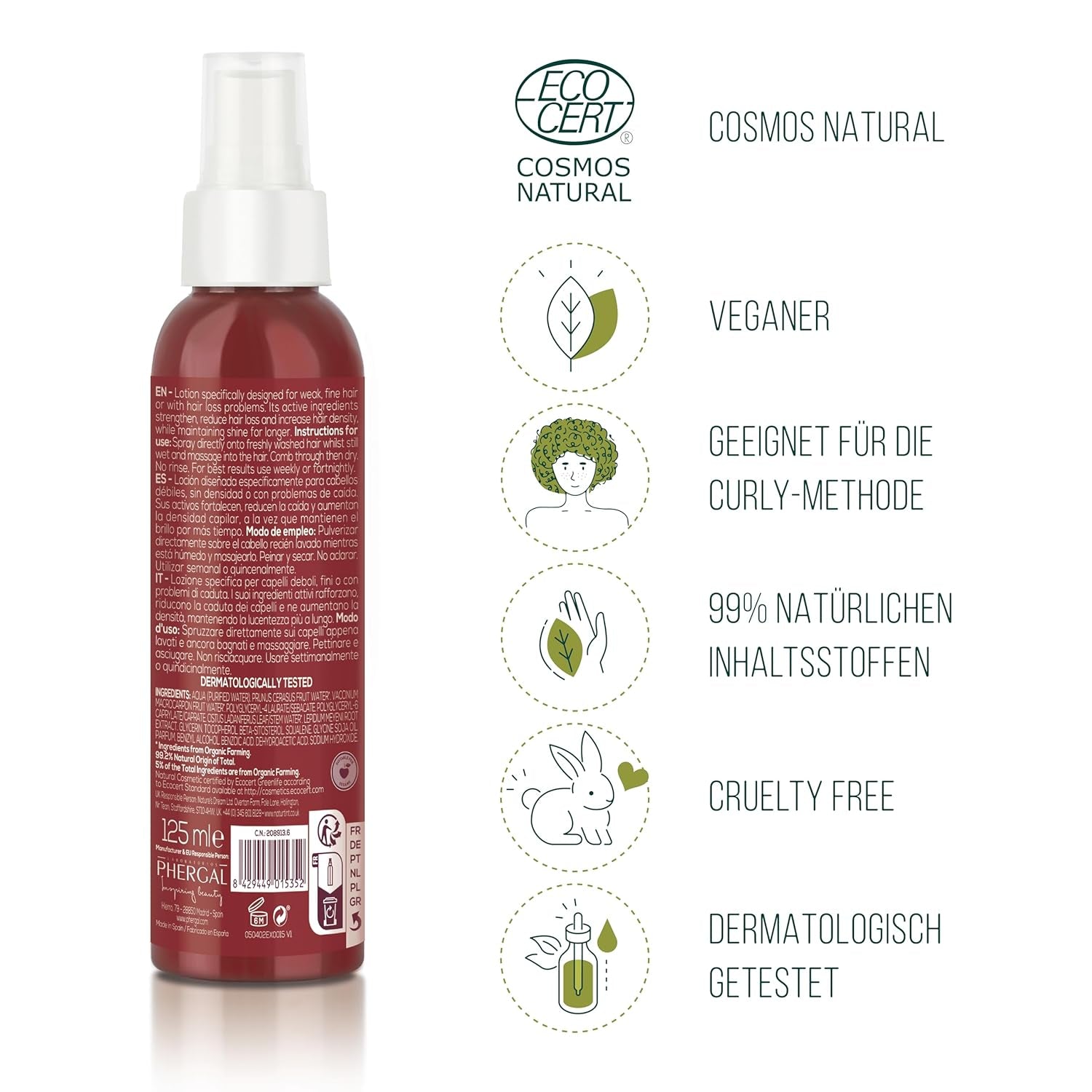 Naturtint, Lozione rinforzante contro la caduta dei capelli, 125 ml Cura dei capelli Naturtint