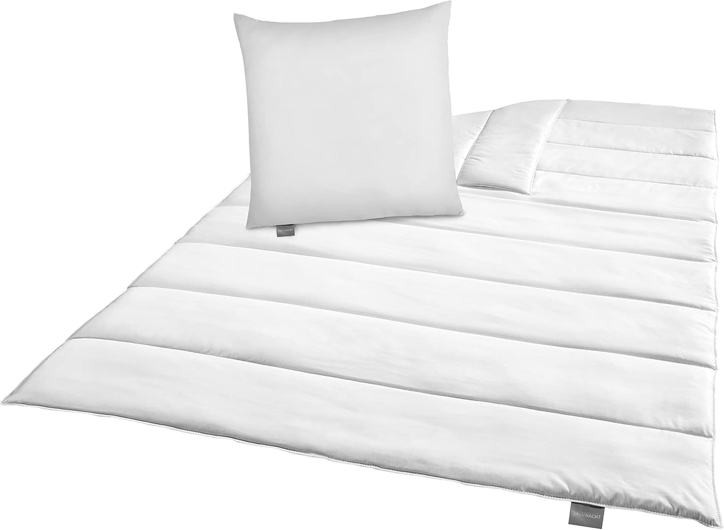 Set biancheria da letto Traumnacht Green - Piumino per tutte le stagioni 135X200 Cm + cuscino 80X80 Cm, resistente con rivestimento in microfibra, prodotto secondo lo standard di qualità tedesco. Piumini e trapunte Naty Shop Set biancheria da letto per tutte le stagioni (coperta + cuscino 80X80) 135 X 200