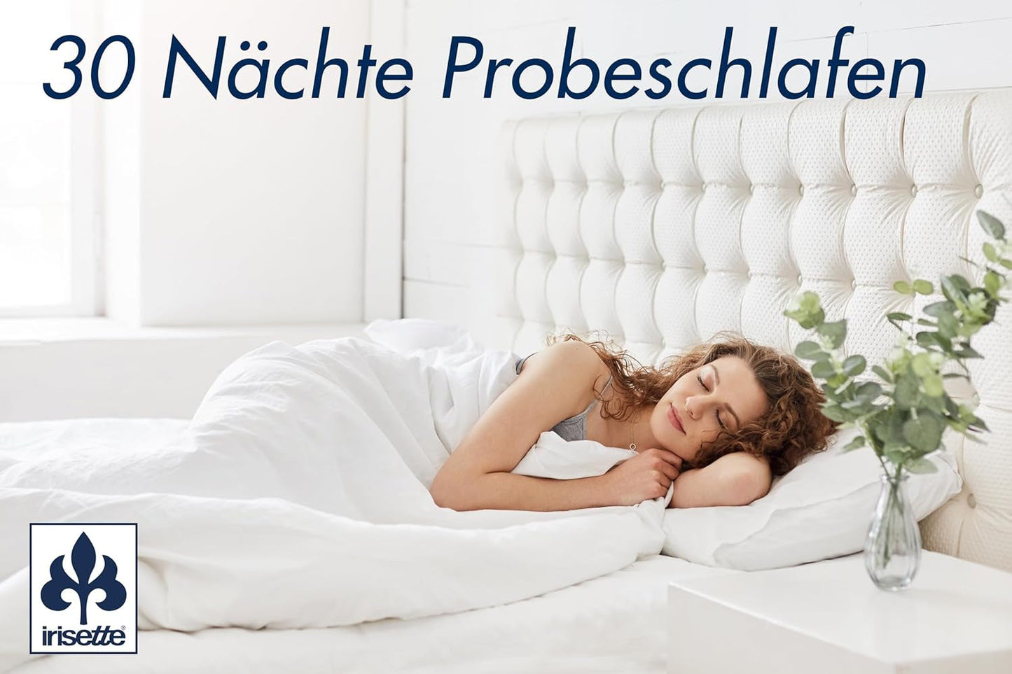 Piumino per tutte le stagioni Irisette Noblesse - Made in Germany - Copriletto con fodera in puro cotone, 135 X 200 Cm, certificato Ã-ko-Tex Piumini e Trapunte Naty Shop