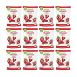 Patatine di frutta biologica al 100% fragole Patatine di fragole liofilizzate Confezione da 12 (12 x 12 g) e cuori croccanti Snack biologico per bambini e neonati alla banana e fragola (9 x 30 g) 270 g