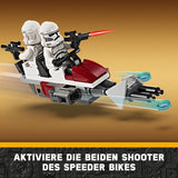 LEGO Star Wars 75372 Battle Pack Clone Trooper e Droide da battaglia, incl. 4 minifigure, 5 droidi e motocicletta speeder con shooter - Giocattolo di costruzione per ragazzi e ragazze dai 7 anni in su Set di costruzione Besuche den LEGO-Store