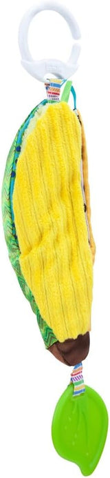 LAMAZE Bea the Banana, Passeggino con clip e passeggino per neonato, Giocattolo sensoriale per bambini con colori e suoni, Giocattolo per lo sviluppo per ragazzi e ragazze da 0 a 24 mesi, Giocattoli gialli per bambini Naty Shop Bea The Banana