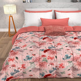 PETTI Artigiani Italiani - Trapunta invernale, Trapunta invernale, Trapunta semplice, Double face, Stampa monocolore e digitale, Microfibra anallergica 100%, Trapunte e trapunte Made in Italy Naty Shop Floral 19 Cipria 160 X 190 Cm
