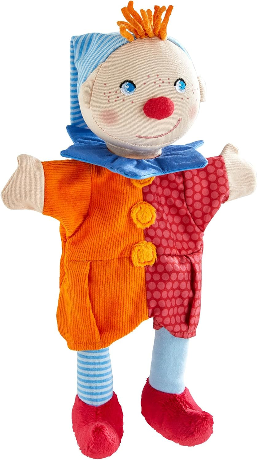 Burattino da mano HABA Kasper – A partire da 18 mesi, Lavabile a 30°C, Ideale per burattini e giochi di ruolo, teatro delle marionette – 2011866001