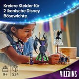 LEGO € Disney Villains I vestiti di Malefica e Crudelia De Mon - Giocattolo per ragazzi e ragazze da 9 anni - Incl. 2 mini bambole e 2 personaggi di animali - Regalo di compleanno per i fan 43262 Set da costruzione Acquista dal negozio LEGO