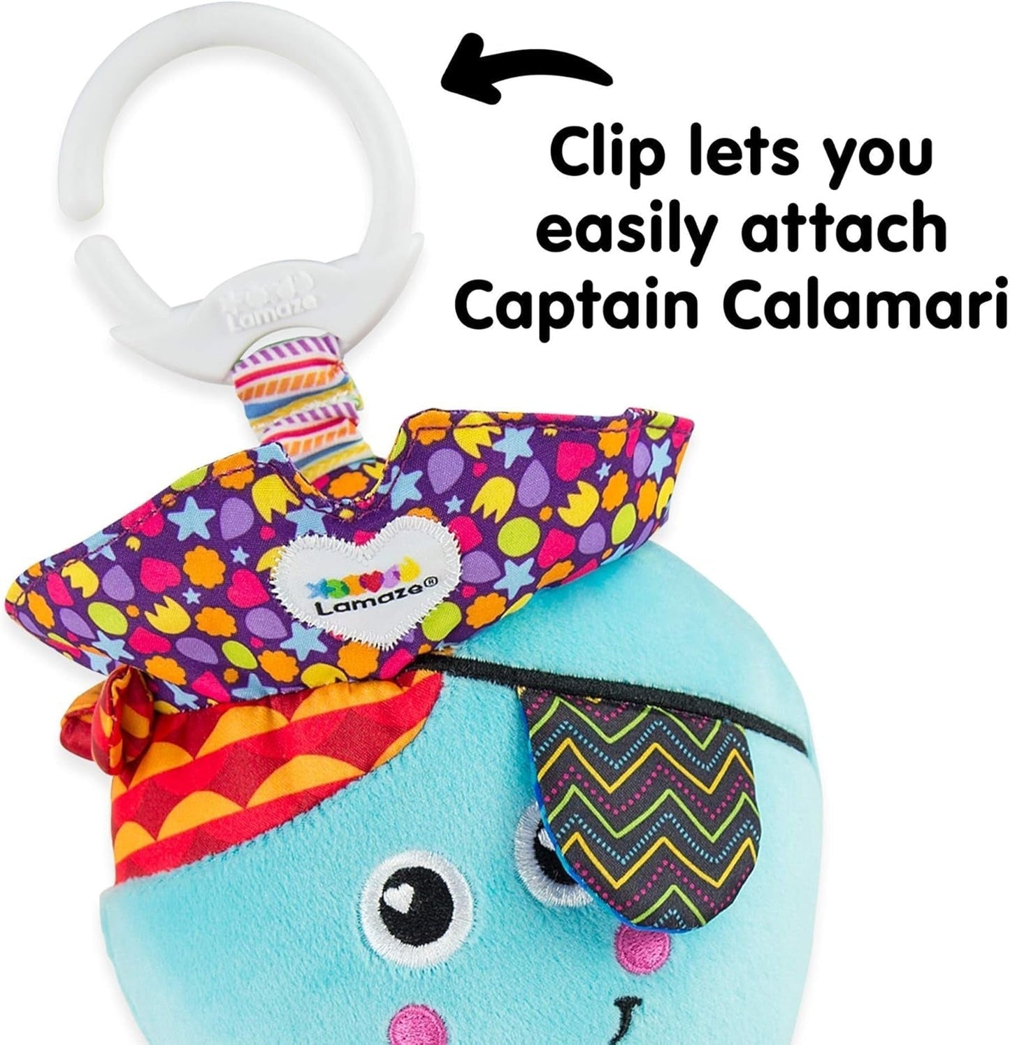 Lamaze Giocattolo per bambini Capitan Calamari, Polpo Pirata Clip & Go, Giocattolo di alta qualità per i più piccoli e Diego Giocattolo per bambini, Drago volante Clip & Go, Giocattolo di alta qualità per i più piccoli Bebe Naty Shop Toys