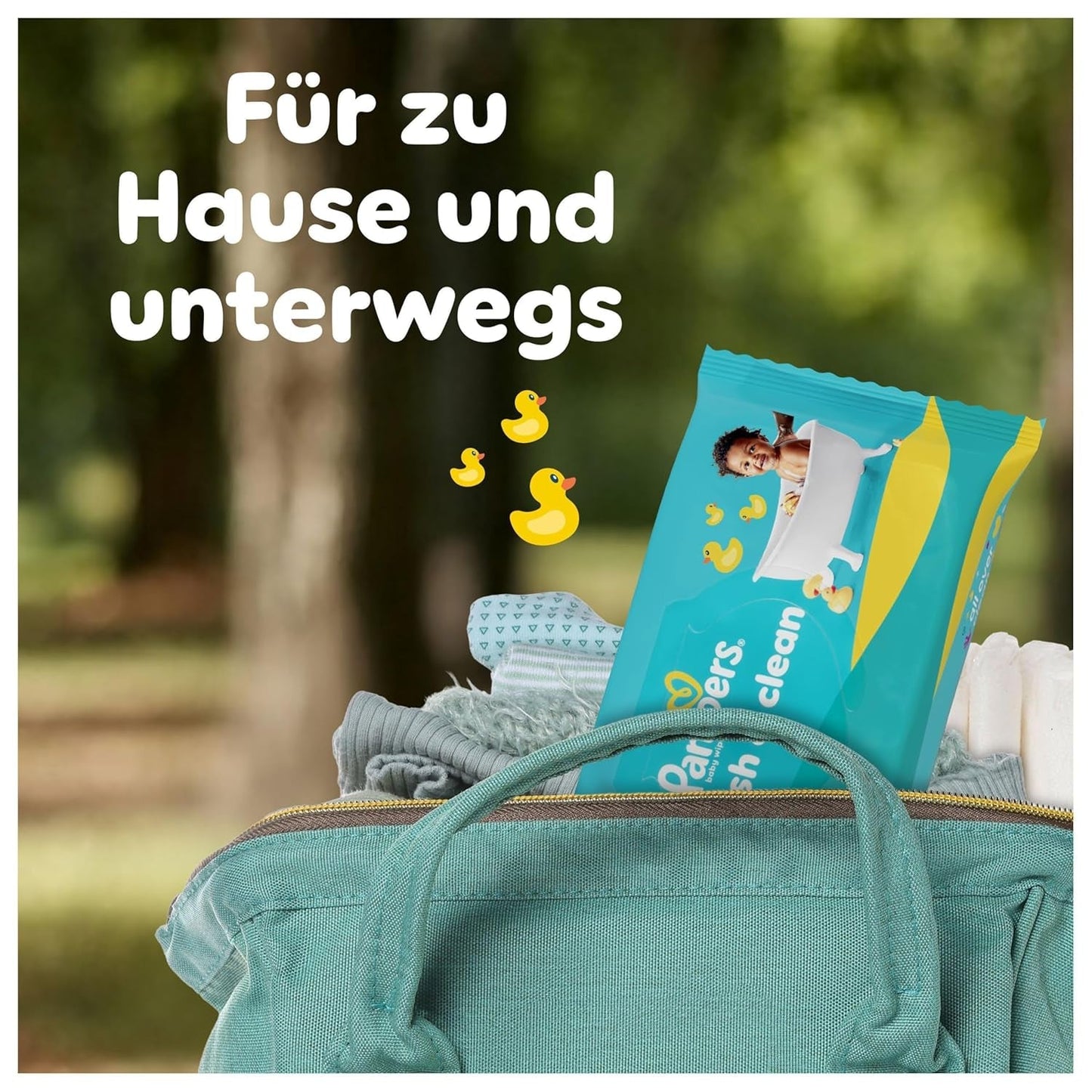 Salviettine umidificate Pampers Fresh Clean, 15 confezioni da 80 salviette, 1200 salviette totali, profumo leggero, adatte anche per mani e viso