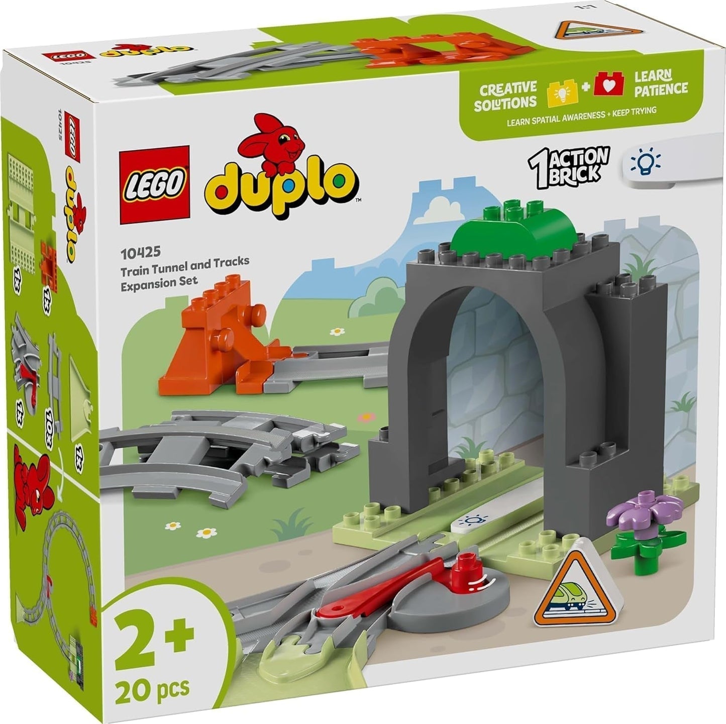 Tunnel e binari ferroviari LEGO DUPLO Town - Set di espansione, regalo per i più piccoli, incoraggia la destrezza, set da gioco per gli appassionati di veicoli di 2 anni, giocattolo didattico creativo 10425 Set di costruzione Besuche den LEGO-Store