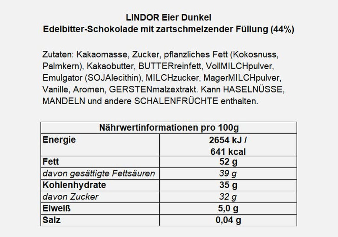 Uova LINDOR con cioccolato Lindt | 4 scatole da 450 g ciascuna | Oua LINDOR con l'abbondanza che vedi in cima, il tuo cioccolato con le labbra, l'alba, la neve e con l'alune | Cioccolato pasquale | Regalo di cioccolato | Uova di Pasqua | Uova di cioccolato