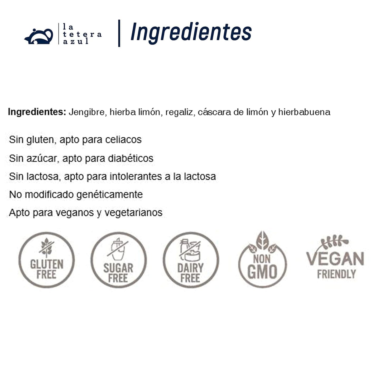LA TETERA AZUL Infuso ecologico di zenzero e limone. Tè biologico per dimagrire nelle piramidi. Zenzero e limone. 20 piramidi.