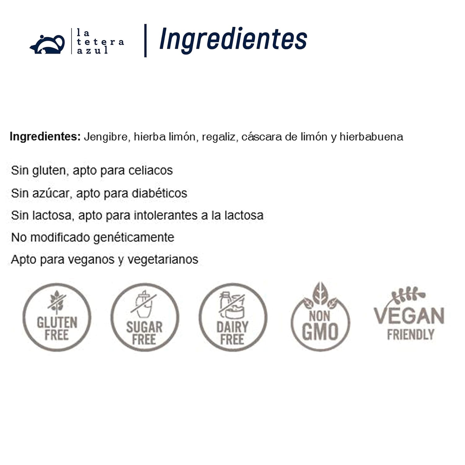 LA TETERA AZUL Infuso ecologico di zenzero e limone. Tè biologico per dimagrire nelle piramidi. Zenzero e limone. 20 piramidi.