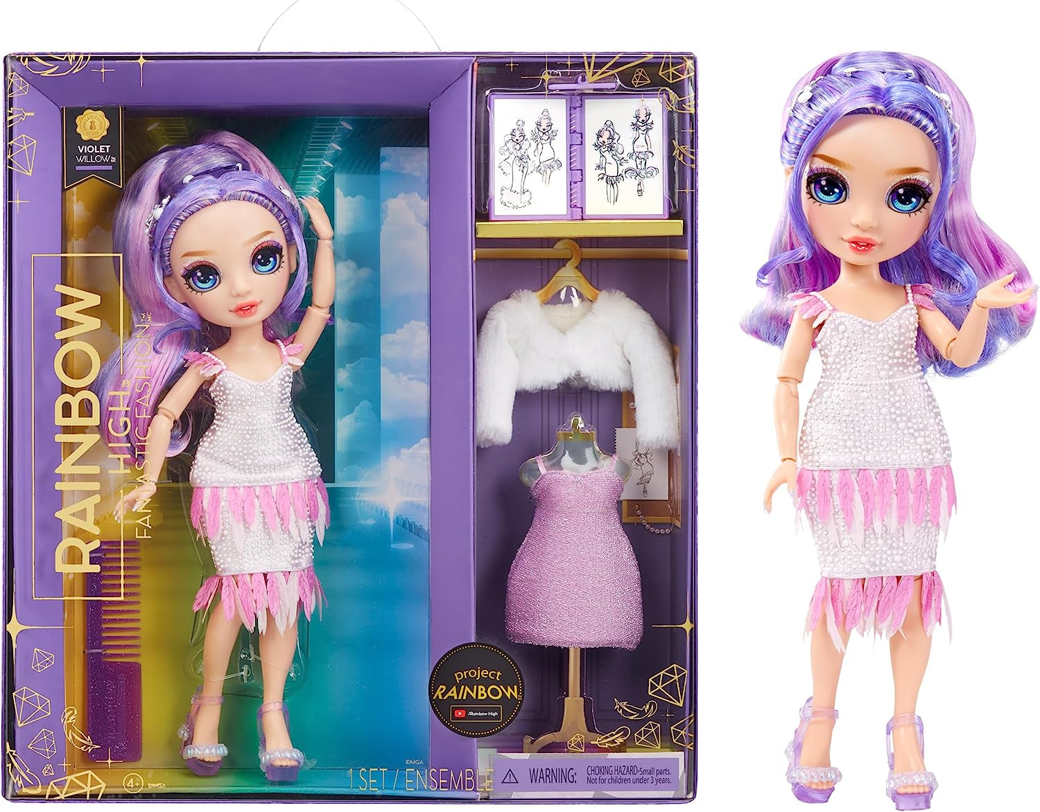 Arcobaleno alta fantastica moda viola