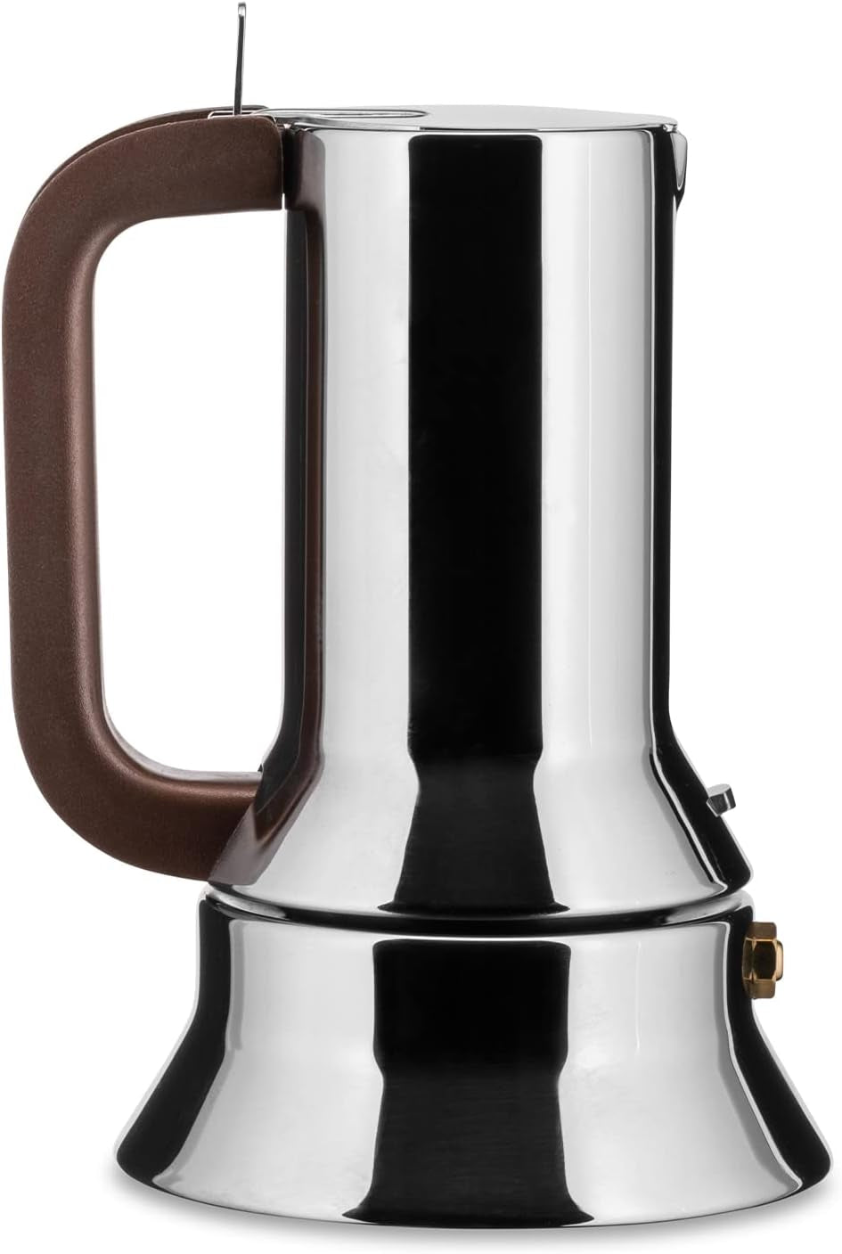 Alessi 9090/6 Espresso con 6 tazze per induzione, acciaio inossidabile, argento, 15,5 x 13,5 x 27 cm
