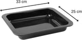 Zenker Ofenbackform (33 X 5 X 25 Cm) SPECIAL COOKING, Rechteckige Auflaufform Mit Enamelle-Versiegelung, Backform Mit Extra Hohem Rand (Farbe: Schwarz), Menge: 1 Stück Stampi e vassoi per cuocere Naty Shop