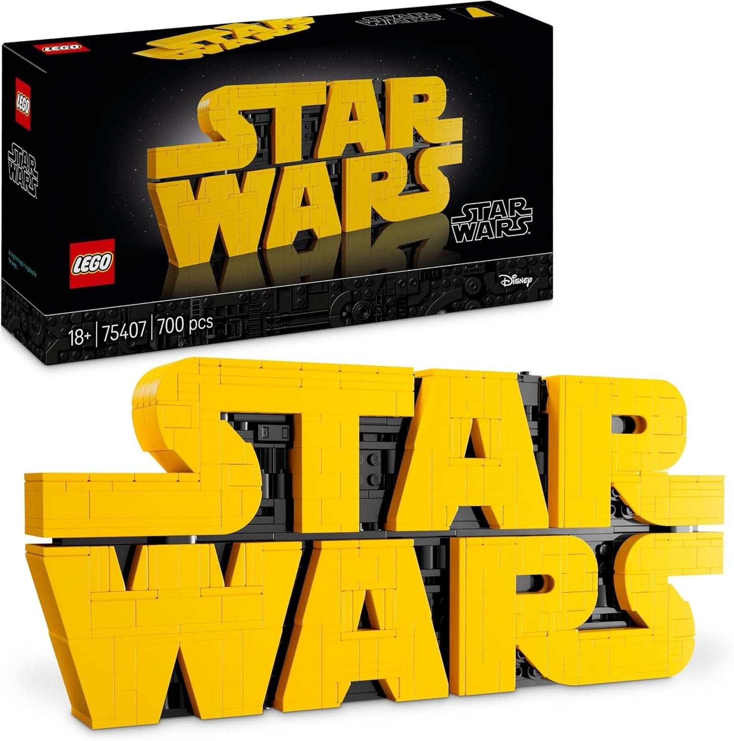 LEGO Star Wars 75407 Mattoncini con logo Star Wars - Set da costruzione da collezione per adulti - Modello cultura pop - pezzo da esposizione da scrivania - Idea regalo per fan adulti e adolescenti Set da costruzione Besuche den LEGO-Store Titolo predefinito