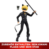BANDAI - Miraculous Ladybug - Bambola manichino da 26 cm - Motan Noir - Miraculous con licenza ufficiale - Bambola articolata Motan Noir - Giocattolo dai 4 anni in su - P50002
