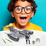 Star Wars Epic Hero Series N-1 Starfighter of the Mandalorian, grandi action figure e fantastici accessori per manovre emozionanti, emozionanti action figure regalo Naty Shop