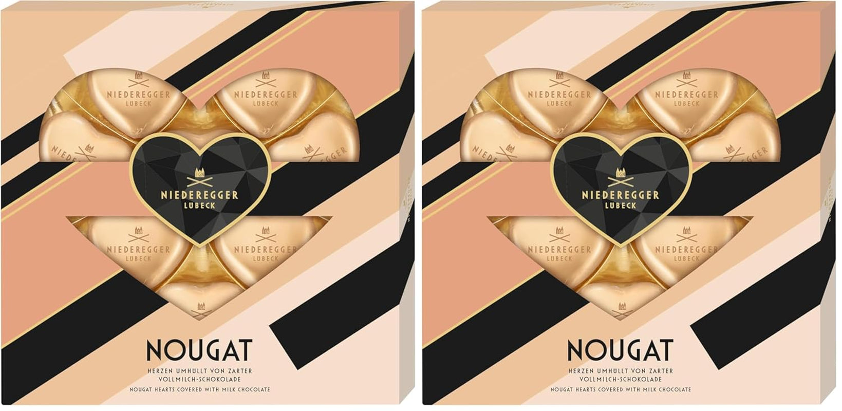 Cuori di torrone Niederegger, 125 g