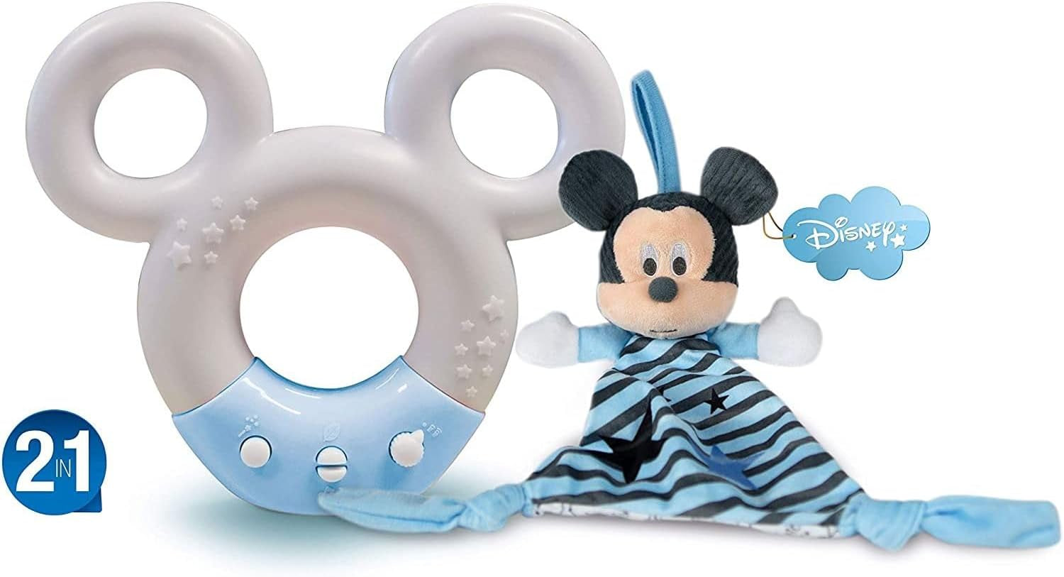 Clementoni 17397 Disney Baby Topolino Lampada con suoni e colori Luce notturna, multicolore Giochi per bambini Naty Shop