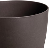 elho The Coffee Collection, pentola rotonda da interni, 18 cm, realizzata con fondi di caffè e plastica riciclata - marrone/marrone espresso