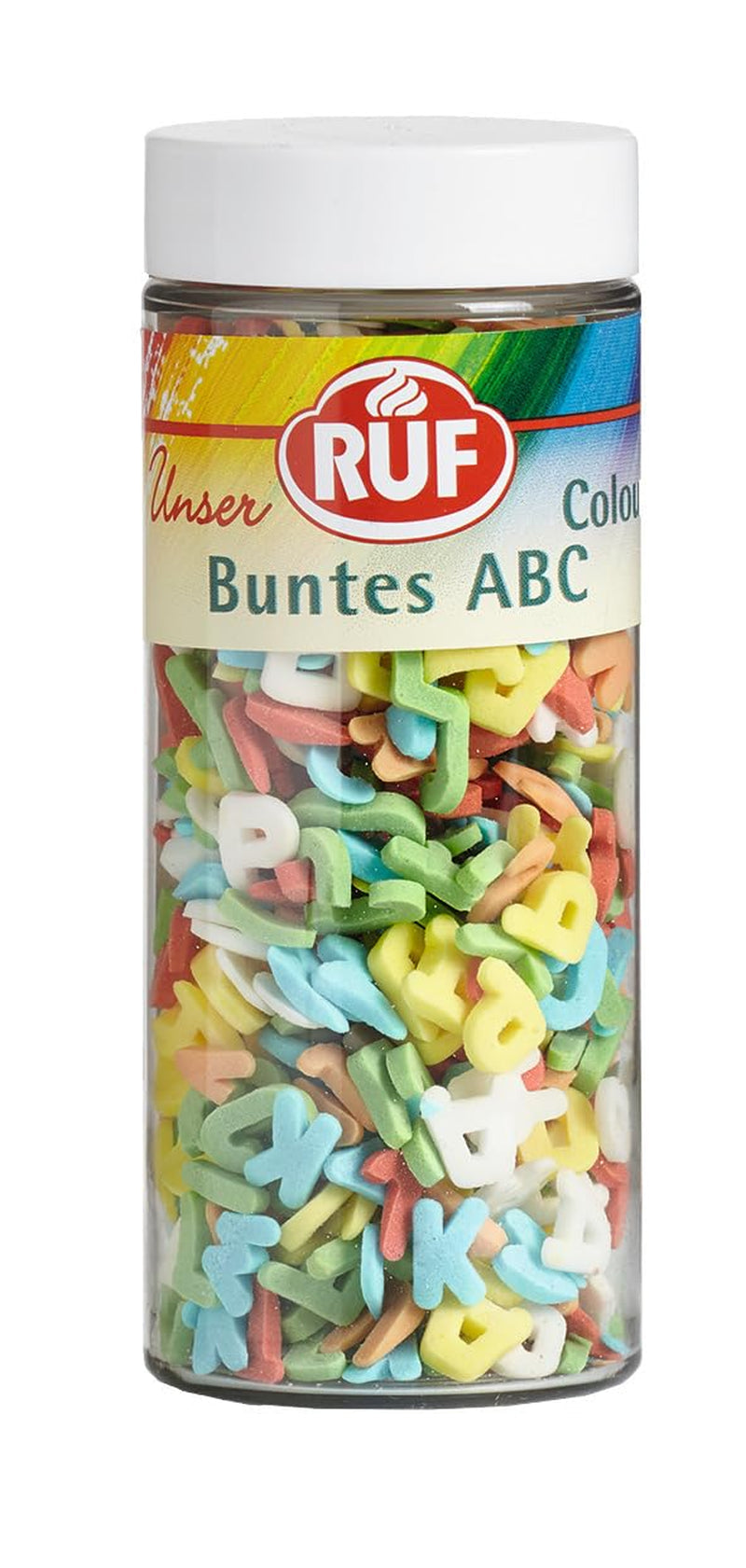 Decorazioni Di Lenticchie Al Cioccolato RUF Love Chocolate, realizzate con finissimo cioccolato al latte con una croccante e colorata glassa di zucchero, 75g per scatola