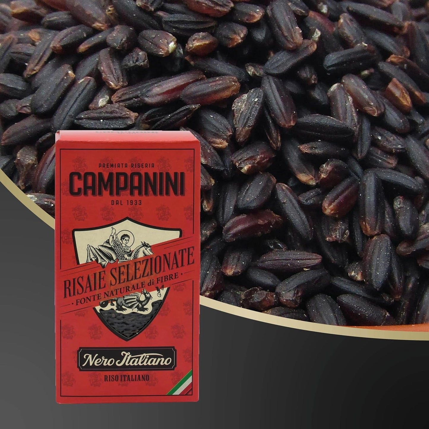 RISO NERO Riso Nero RISERA CAMPANINI 500g di Riso Orientale Italiano